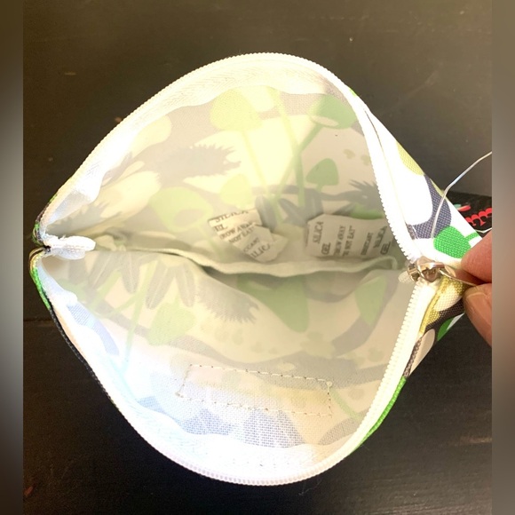 Namaste Brand Green and Black Cosmetic Bag - Picture 3 of 5